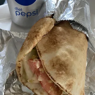 Chicken with Falafel Roll-Up