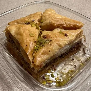 Baclava. Good deal on a four-pack.