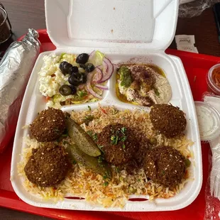 Call awful Falafel Platter