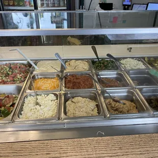 a variety of salads and sides