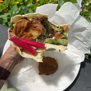 Falafel sandwich