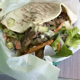 Steak Shish Kabob Sandwich