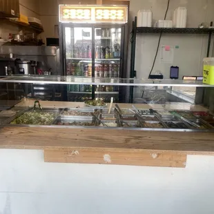 Inside. No frills but clean.