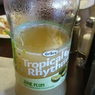 Unique drink from the cooler.