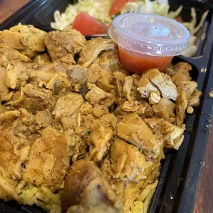 Chicken shawarma &amp; rice