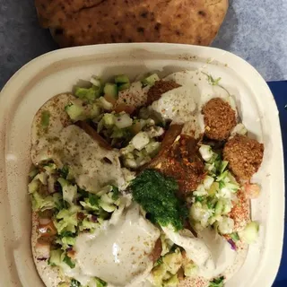 Sabich Hummus Plate