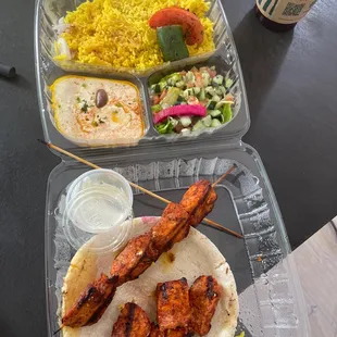Asked for salad instead of rice and got rice