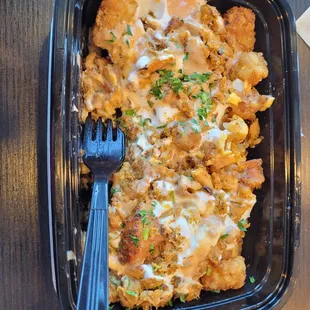 Loaded sauce fries!! Wow!