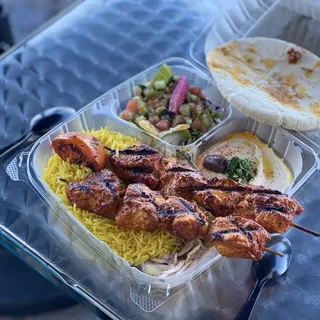 Chicken Kabab Rice Plate