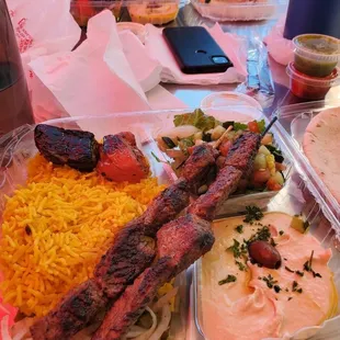 Beef Kebab Plate