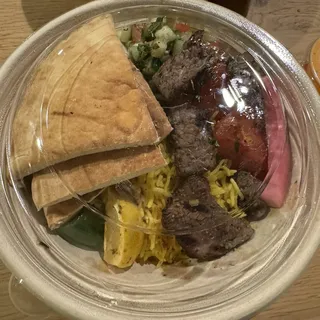 Beef Kabab Rice Plate
