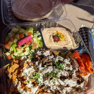 Mixed shawarma plate