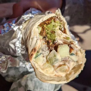 Deluxe falafel wrap
