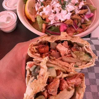 Chicken Kabob Wrap