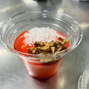 a bowl of food on a table