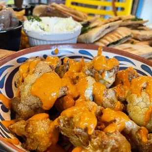 Flash fried spicy cauliflower