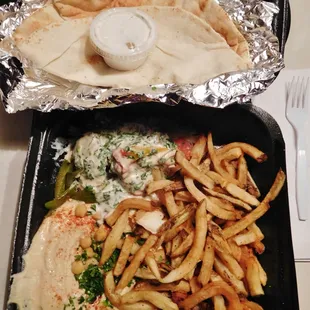 Kafta Grill. Sloppy looking because I carried the box on a slant :(