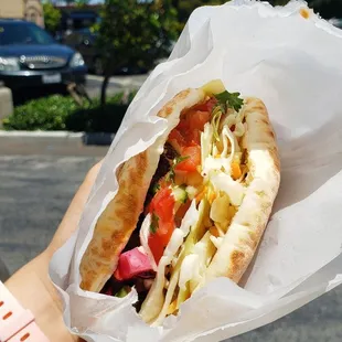 Falafel pita pocket