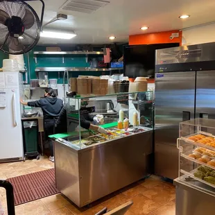 So many fresh vegetables- made to order. You pick how spicy.