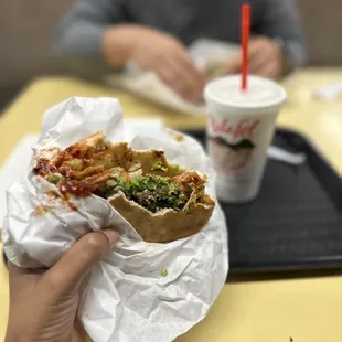 SPECIAL - Large Falafel with Banana Shake