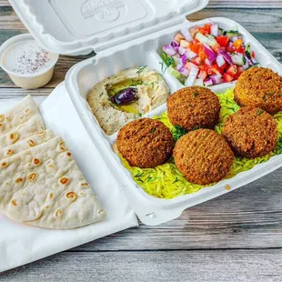 Falafel Rice Plate