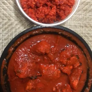 Chicken Tikka Masala Gajar Halwa