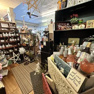 the inside of the store