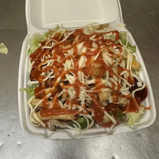 Buffalo Chicken Salad                          Try our Prime Rib or Prime Rib &amp; Chicken Salad. Dressings include our house made Italian.