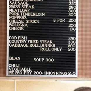 Regular menu and prices are not a joke they are real