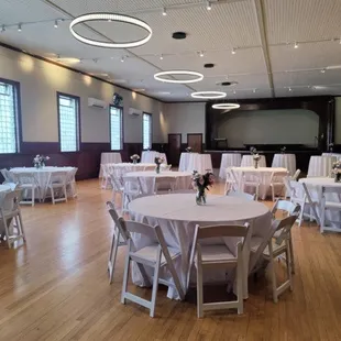 Banquet Hall can seat up to 200 people for weddings, parties and more