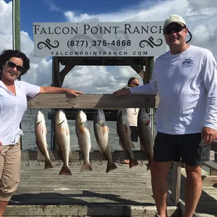 We went with a fishing guide Richard Coan and he was awesome! We caught our limit in redfish by 930 in the morning!