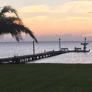 View from our room at sunset