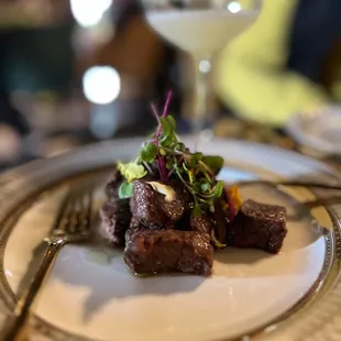 Garlic steak bites. Delish!