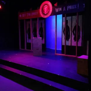 The set for Assassins @ #FalconTheatre