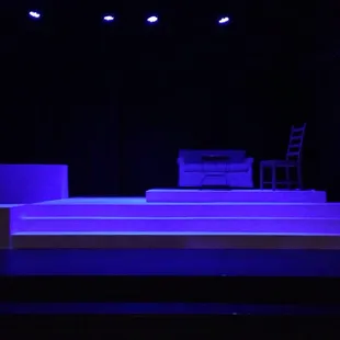 The set for Prelude to a Kiss. 1/30/16.