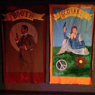 The set for Assassins @ #FalconTheatre