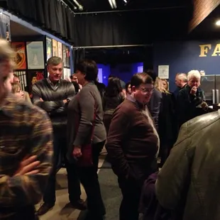 The intermission crowd