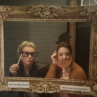 Lobby photo op for "The 39 Steps" October 2019