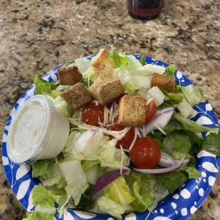 Salad with ranch. Fresh &amp; delicious!