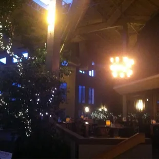 Sitting on the "patio" during their amazing daily hh: 3-6 everyday!