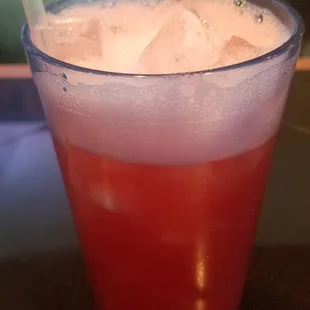 Special drink of the night. Sangria (virgin)