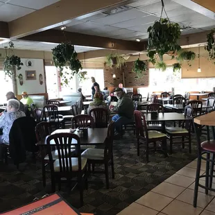 people sitting at tables