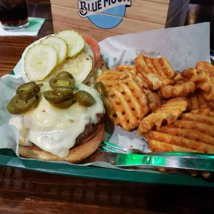 Pepper Jack "The Ripper" Burger...Dry with no taste...