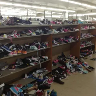 The shoe department.