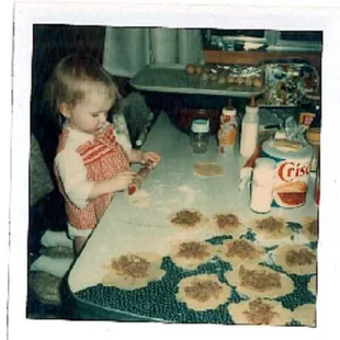I learned a love of baking at age 2. This love was passed down to me by my grandmother Sophia.