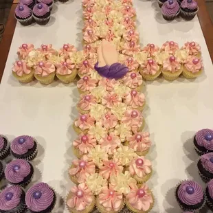 Holy Communion Mini Cupcake Cross