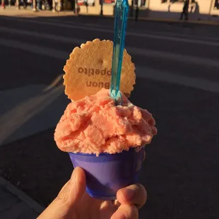 small blood orange gelato