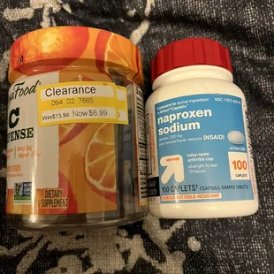 Vitamins and pain meds