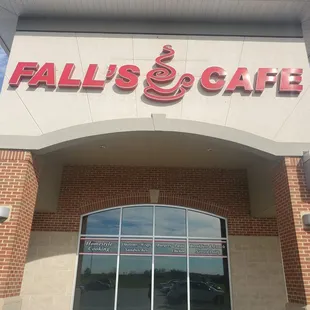 the front of the building