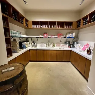 the inside of the store